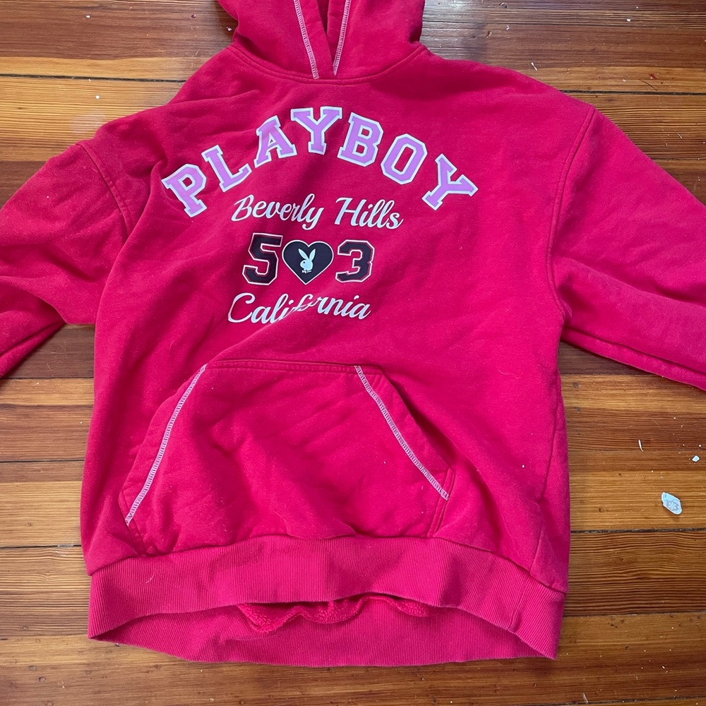 Pacsun Red Playboy Hoodie